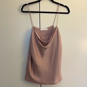 Pale Pink Cowl Neck Cami